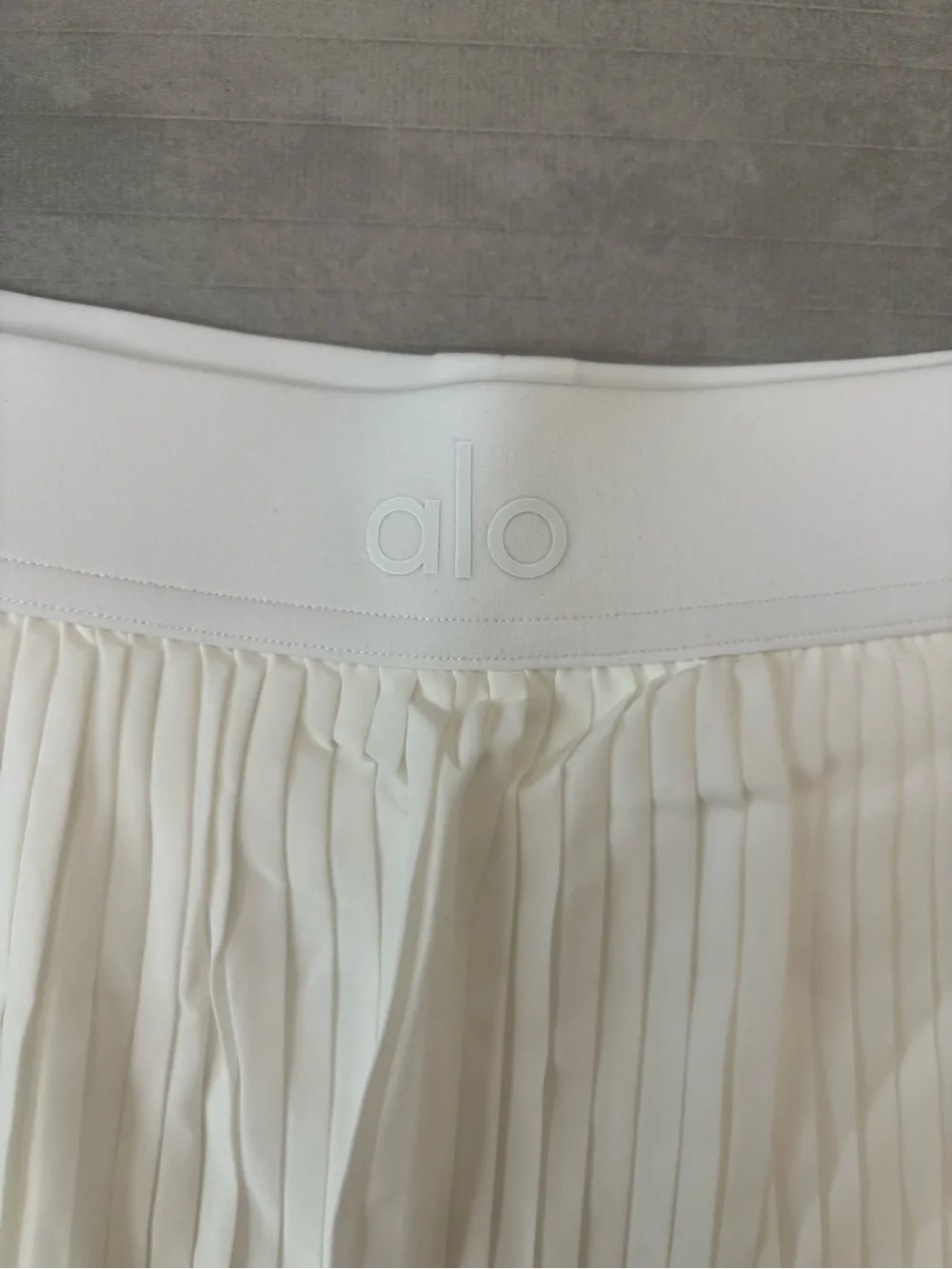 Alo Yoga Pleated Tennis Skirt White Size M